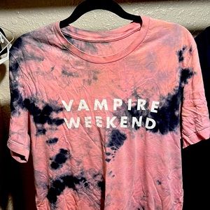 Well worn vampire weekend concert shirt purchased at red rocks